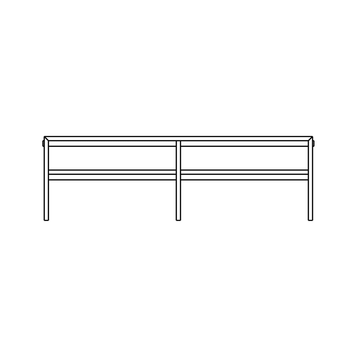 Menorca 96" W/Shelf Console Table By Verellen