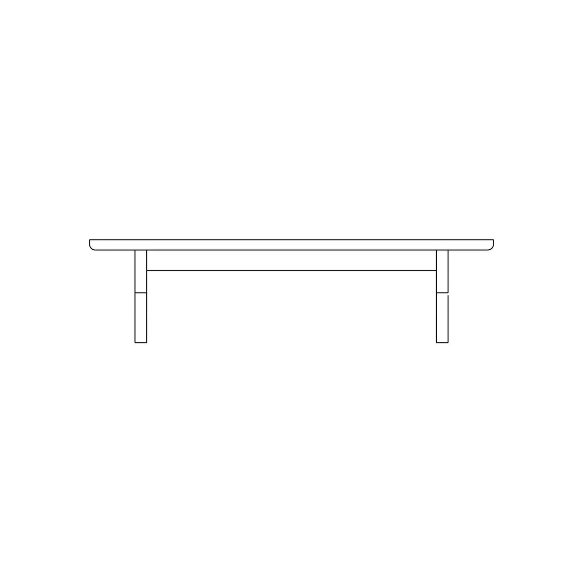 Pamplona 60" Rectangle Cross Coffee Table By Verellen