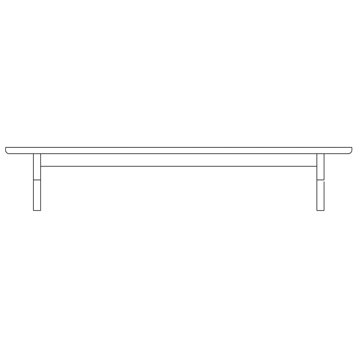 Pamplona 84" Rectangle Cross Coffee Table By Verellen