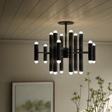 Vesta Chandelier - Black Gunmetal