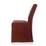 Vista Two Tone Slipcovered Dining Chair - Broadway Bordeaux | shipping 04/25/2027