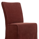 Vista Two Tone Slipcovered Dining Chair - Broadway Bordeaux | shipping 04/25/2027