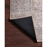 The Wynter Silver / Charcoal area rug showcases a one-of-a-kind vintage or antique area rug look power-loomed of 100% polyester. This rug brings in tones of silver, gray, blue, tan, and hints of green. The rug is ideal for high traffic areas such as living rooms, dining rooms, kitchens, hallway, and entryways.