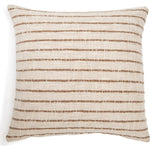 Jojo 20" x 20" Pillow With Insert - Ivory / Walnut  Pom Pom At Home