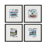 Water Slides Set Of 4 by Slim Aarons