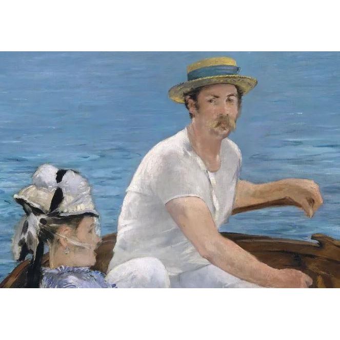 This Couple in the Boat Artwork captures a serene moment of two people enjoying nature together. Made with high-quality materials, this piece adds a touch of beauty to any space. Perfect for couples looking to bring a sense of peace and romance into their home Amethyst Home provides interior design, new home construction design consulting, vintage area rugs, and lighting in the Park City metro area.