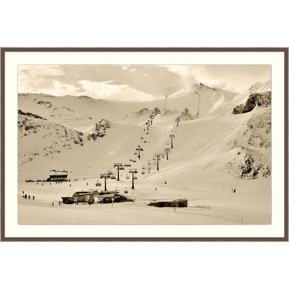 Mountain Ski Lift Art