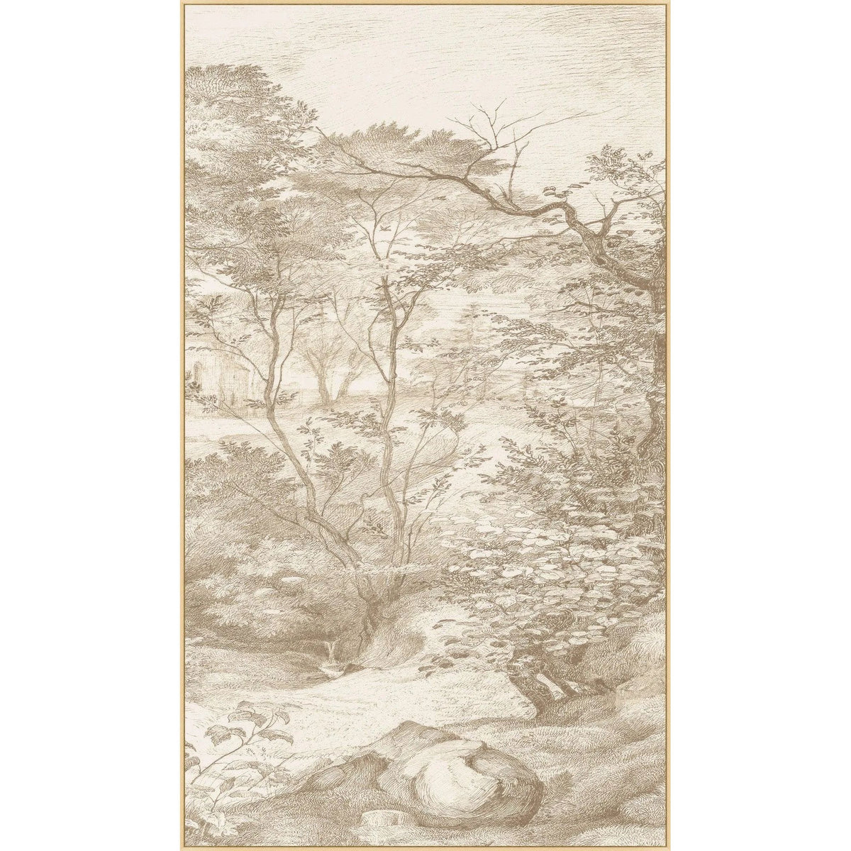 Neutral Toile 2 Framed Art