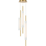 Windchime 12" 3 Light Chandelier