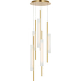 Windchime 17" 5 Light Chandelier