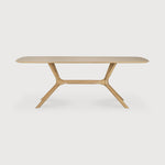 Featuring X Oak Rectangular Dining Table by Ethnicraft at Amethyst Home. Complex in its simplicity. The X table’s sturdy, yet intricate, construction is a true work of art and a credit to the most advanced woodworking techniques. With a seamless structural interplay between the unique shape of the legs and the soft lines of the tabletop, guests will enjoy the most comfortable . Amethyst Home provides interior design, new construction, custom furniture, and area rugs in the Newport Beach metro area