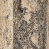 Zana Cordless Table Lamp - Aged Antique Brass Iron - Grey Stripe Travertine | shipping 10/15/2026