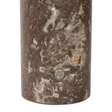 Zana Cordless Table Lamp - Antique Nickel - Charcoal Travertine | shipping 10/15/2026