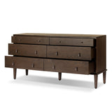 Zaria 6 Drawer Dresser - Dark Brown Sungkai | shipping 11/15/2026