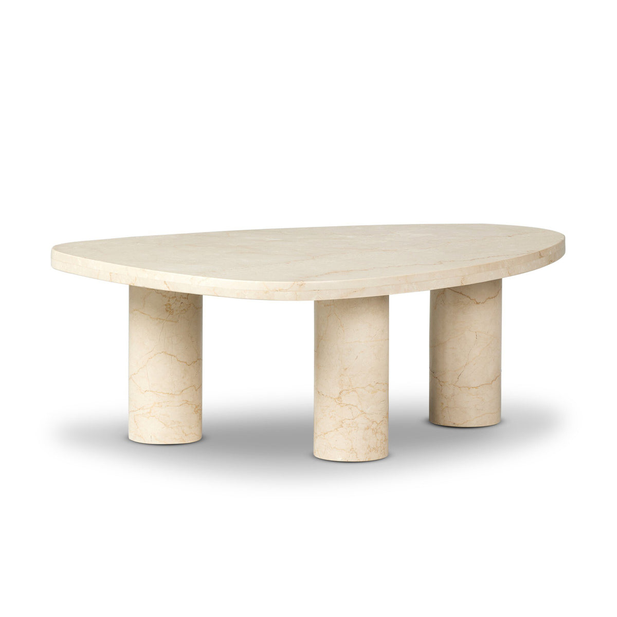 Zion Cream Marble Coffee Table | shipping 09/15/2025