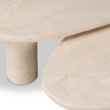 Zion Nesting Coffee Tables - Cream Marble | shipping 10/10/2026