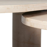 Zion Nesting Coffee Tables - Cream Marble | shipping 10/10/2026