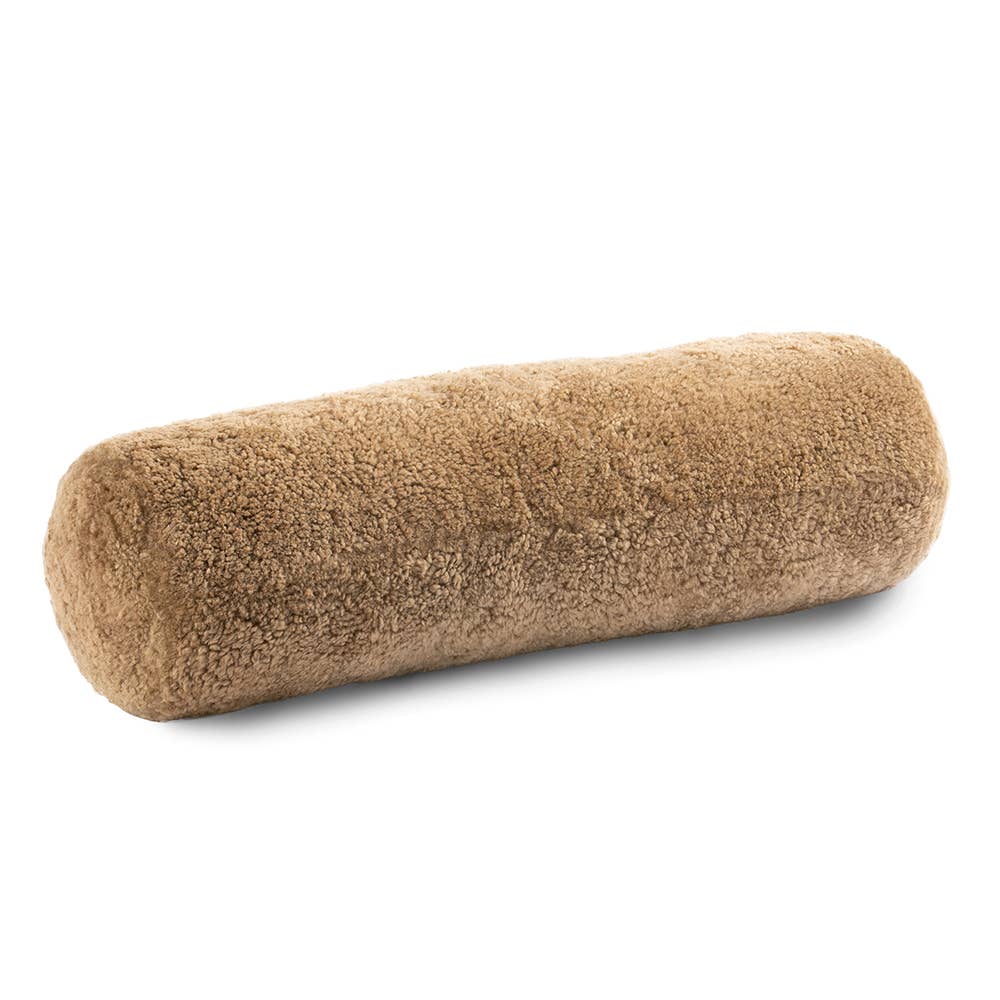 Shorn Curly Sheepskin Bolster Pillow