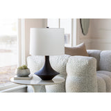 Featuring Brya Table Lamp by Surya at Amethyst Home. A touch of mid-century with a textured, interesting base -- the Bryant lamp is an Amethyst essential.
Overall Dimensions: 23"H x 12"W x 15"DSwitch Type: 3-WayNumber of bulbs: 1E-26/100 WUL CUL Certified.  Amethyst Home provides interior design, new home construction design consulting, vintage area rugs, and lighting in the Dallas metro area.