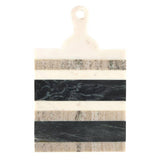 Stripe Marble Board with Handle
