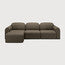 Bulky Cedar Left Sofa Set | shipping 7/13/2026