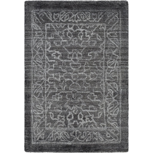 Hightower Charcoal Hand-Knotted Rug