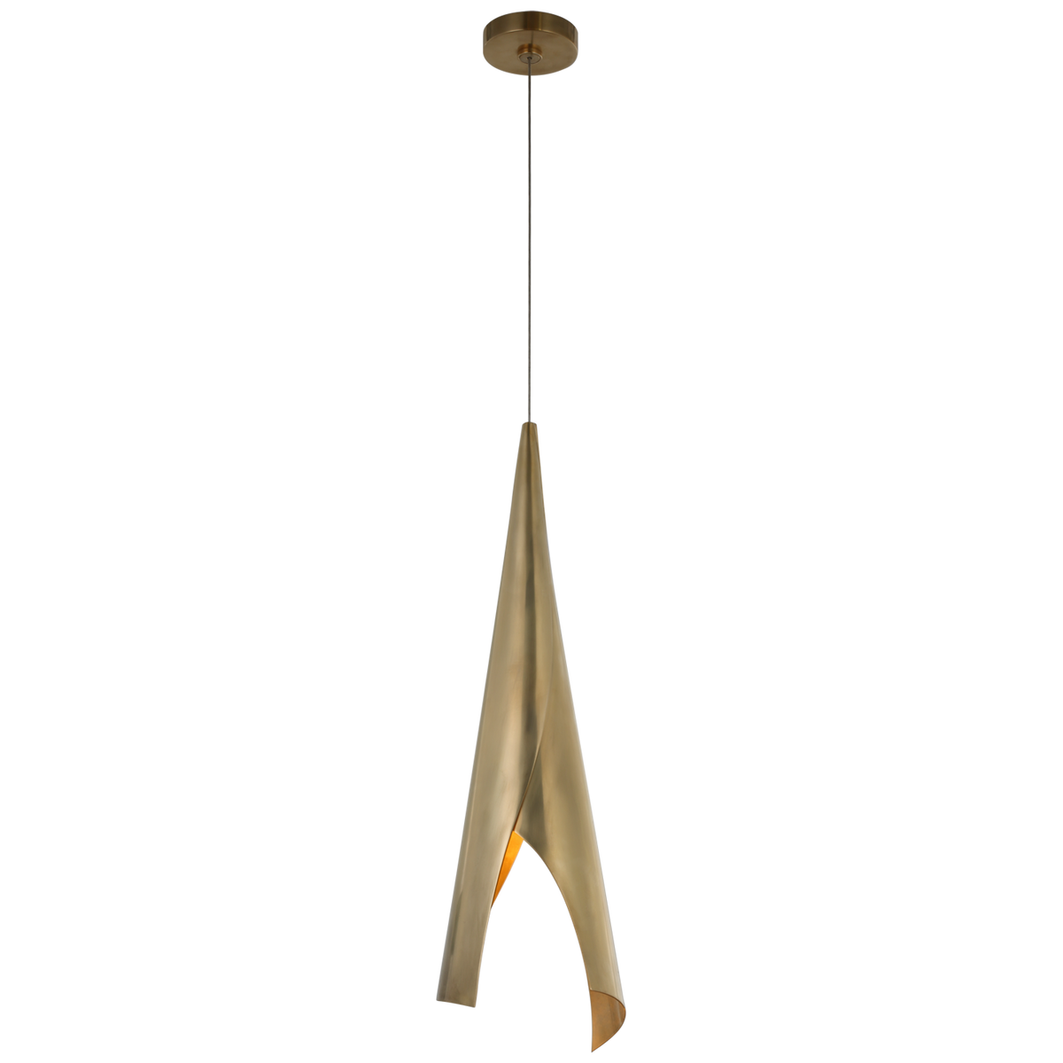 Piel Medium Wrapped Pendant