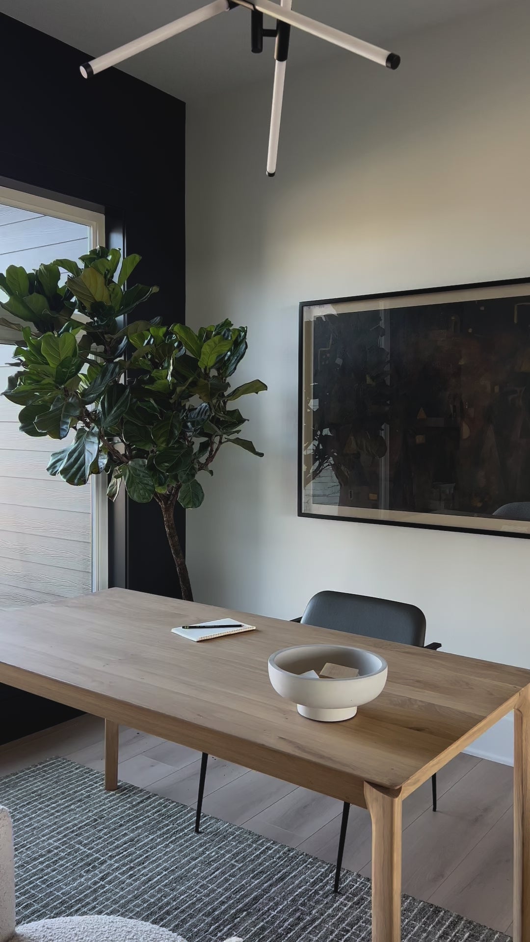 Load video: Oak Bok Dining Table