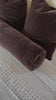 A long, chocolate-colored bolster pillow elevates beds and sofas in an instant. Crafted from saturated wool velvet, for a sustainable alternative to mohair, with a hidden zipper for a smooth silhouette.Overall Dimensions: 48.00"w x 8.00"d x 8.00"hWeight : 5.51 lbsMaterials : 50% Viscose, 50% Wool Amethyst Home provides interior design, new home construction design consulting, vintage area rugs, and lighting in the Monterey metro area.