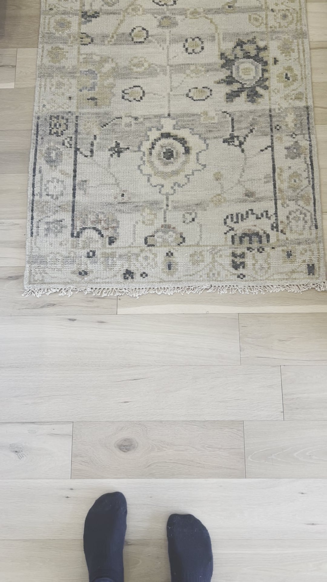 Load video: Dominic Dove / Denim Hand-Knotted Rug