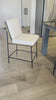 Fall in love with the back detailing of the Ross -- and stay for the comfort.  Beautiful iron base and wood details make this an unforgettable stool.Materials: Solid Oak, Iron, 92% Pl, 8% Li Amethyst Home provides interior design, new home construction design consulting, vintage area rugs, and lighting in the Newport Beach metro area.