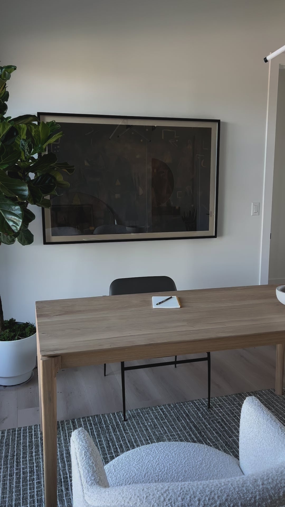 Load video: Oak Bok Dining Table
