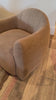 A delightfully, unexpected shape -- the Mina Swivel Chair is an Amethyst favorite.  It's gently curves define a space. Amethyst Home provides interior design, new home construction design consulting, vintage area rugs, and lighting in the Winter Garden metro area.