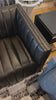 Luxurious top-grain leather seating takes on a deep brown hue with dramatic channeling, for trend-forward texture and sumptuous sit.Overall Dimensions: 88"W x 35"L x 26.50"H Amethyst Home provides interior design, new home construction design consulting, vintage area rugs, and lighting in the Laguna Beach metro area.