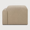 Bulky Almond End Seater With L Arm Sofa | shipping 7/13/2026