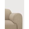 Bulky Almond Semi Circle Right Sofa Set | shipping 7/13/2026