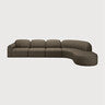 Bulky Cedar Semi Circle Right Sofa Set | shipping 7/13/2026