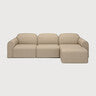 Bulky Almond Right Sofa Set | shipping 7/13/2026