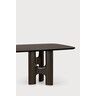 Flow Mahogany Brown Dining Table