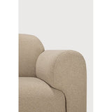 Bulky Almond Left Semi-Circle Sofa Set | shipping 7/13/2026