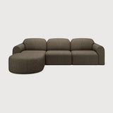 Bulky Cedar Semi Circle Left Sofa Set | shipping 7/13/2026