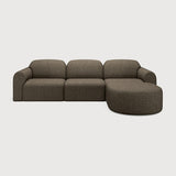 Bulky Cedar Semi Cricle Right Sofa Set | shipping 7/13/2026