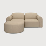 Bulky Almond Left Semi-Circle Sofa Set | shipping 7/13/2026