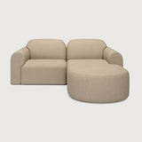 Bulky Almond Right Semi-Circle Sofa Set | shipping 7/13/2026
