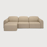 Bulky Almond Left Sofa Set | shipping 7/13/2026