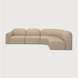 Bulky Almond Right Sofa Set | shipping 7/13/2026