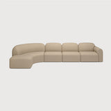 Bulky Almond Left Sofa Set | shipping 7/13/2026