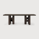 Flow Mahogany Brown Dining Table