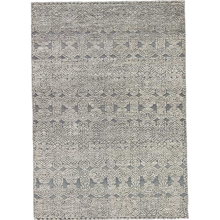 Tapis noué à la main gris acier/gris Morn Reign