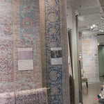 Old soul, new spirit. Power-loomed of 100% polyester, the Wynter Red / Teal area rug showcases a one-of-a-kind vintage or antique area rug look at an affordable price. This rug brings in tones of pink, blue, and ivory and ideal for high traffic areas due to the rug's durability. The rug is perfect for living rooms, dining rooms, kitchens, hallways, and entryways.  Power Loomed 100% Polyester WYN-04 Red/Teal Colors: Pink, Ivory, Blue